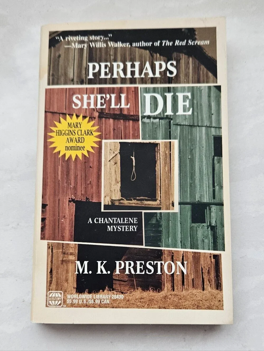 Perhaps She'll Die by M. K. Preston Paperback Book